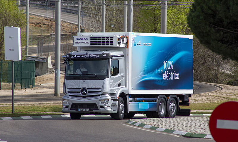 Camión Mercedes Benz eléctrico