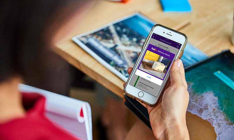 Nueva aplicación de FedEx para garantizar la receción del pedido