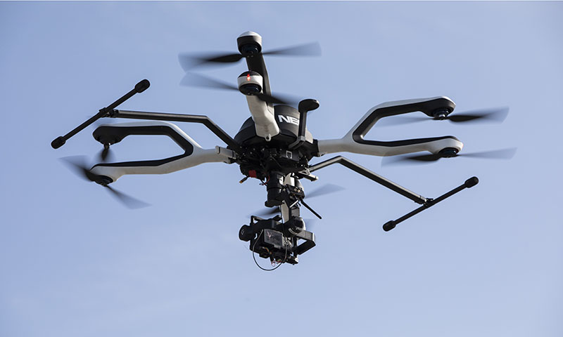 Dron para distribución urbana de mercancías