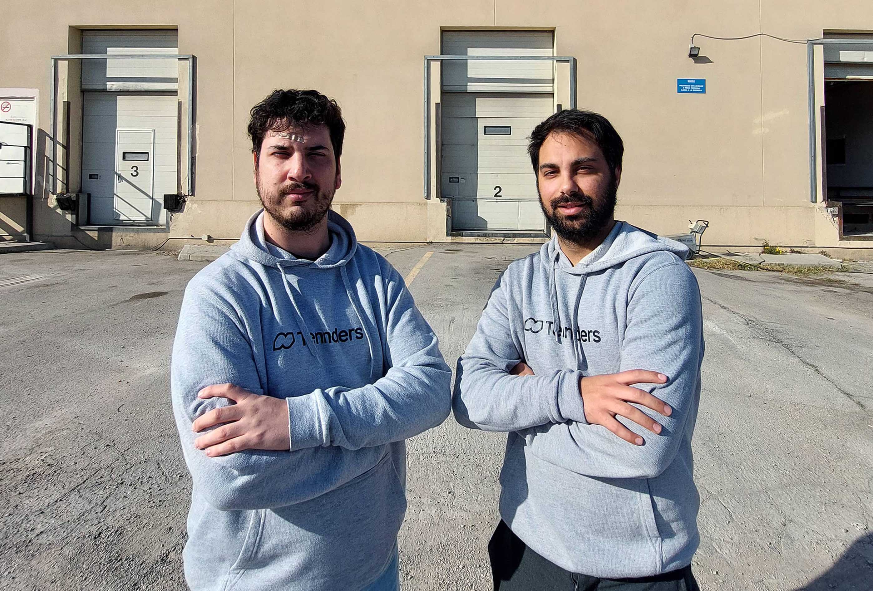 Adrià Pérez y Cristian Lobato, fundadores de Tennders